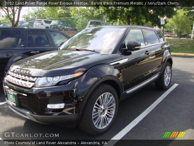 2012 Land Rover Range Rover Evoque Prestige in Barolo Black Premium Metallic