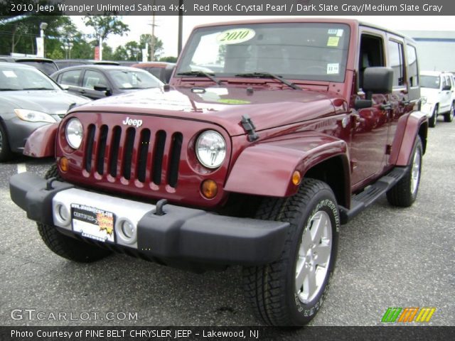 2010 Jeep Wrangler Unlimited Sahara 4x4 in Red Rock Crystal Pearl