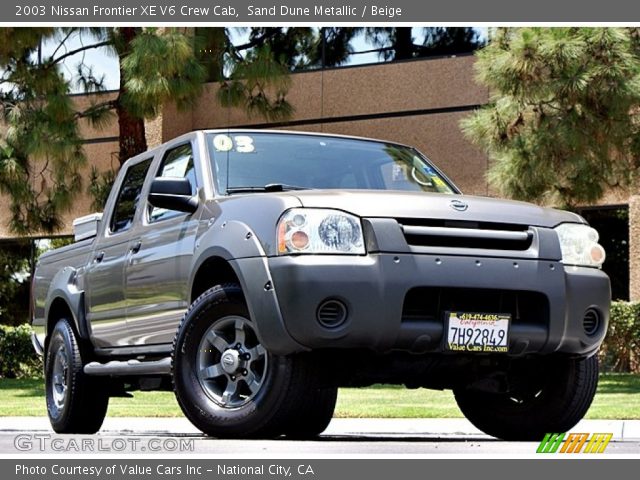 2003 Nissan Frontier XE V6 Crew Cab in Sand Dune Metallic