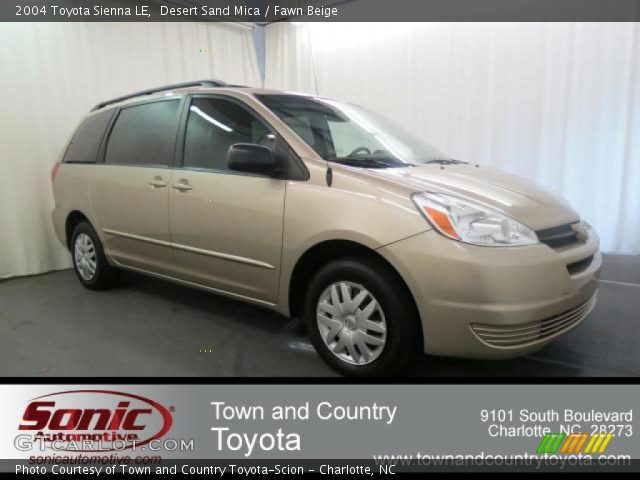 2004 Toyota Sienna LE in Desert Sand Mica