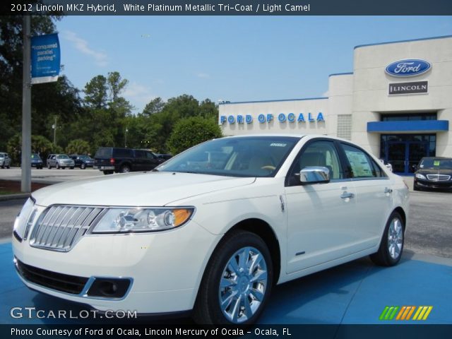 2012 Lincoln MKZ Hybrid in White Platinum Metallic Tri-Coat