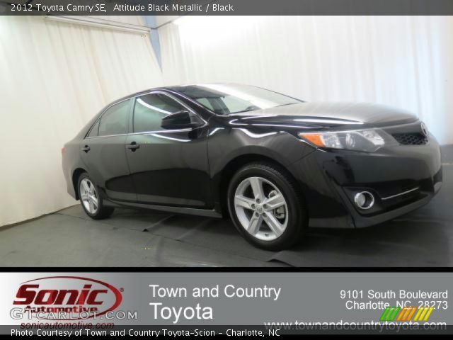 2012 Toyota Camry SE in Attitude Black Metallic
