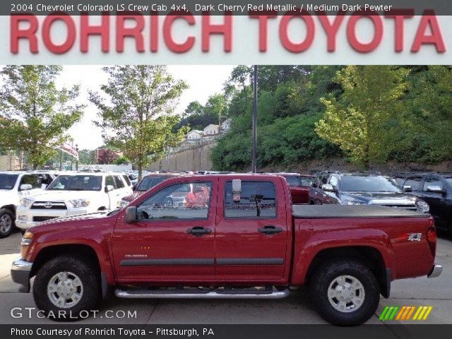 2004 Chevrolet Colorado LS Crew Cab 4x4 in Dark Cherry Red Metallic