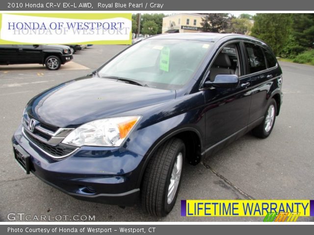 2010 Honda CR-V EX-L AWD in Royal Blue Pearl