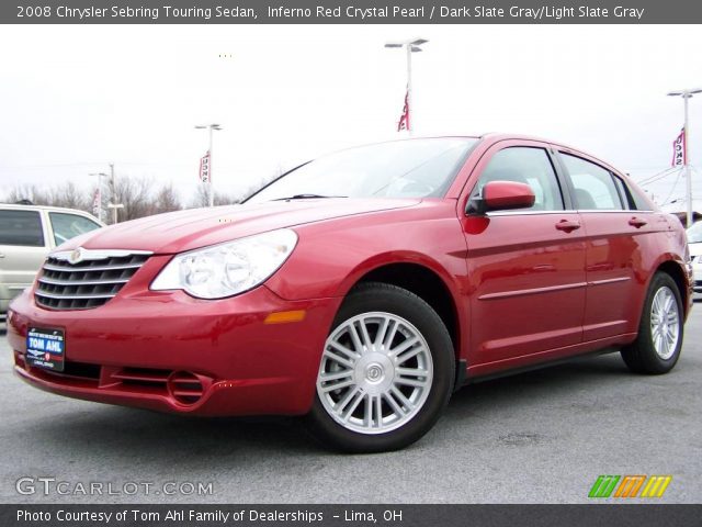 2008 Chrysler Sebring Touring Sedan in Inferno Red Crystal Pearl