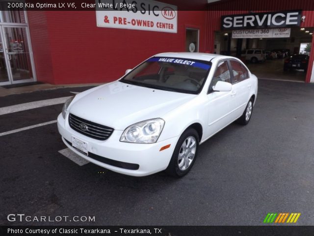 2008 Kia Optima LX V6 in Clear White