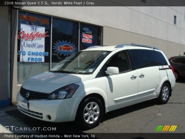 2008 Nissan Quest 3.5 SL in Nordic White Pearl