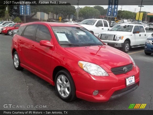 2007 Toyota Matrix XR in Radiant Red