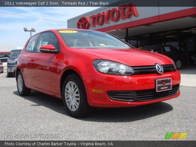 2011 Volkswagen Golf 2 Door in Tornado Red