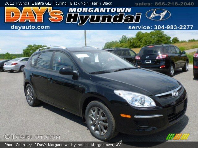 2012 Hyundai Elantra GLS Touring in Black Noir Pearl