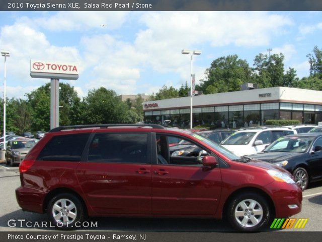 2010 Toyota Sienna XLE in Salsa Red Pearl