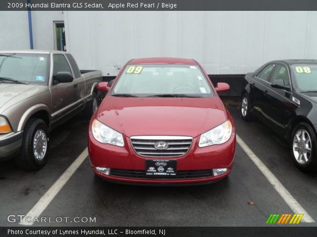2009 Hyundai Elantra GLS Sedan in Apple Red Pearl