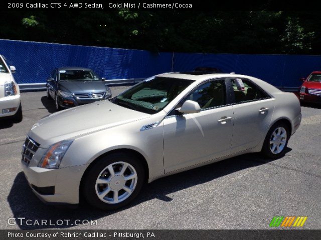 2009 Cadillac CTS 4 AWD Sedan in Gold Mist