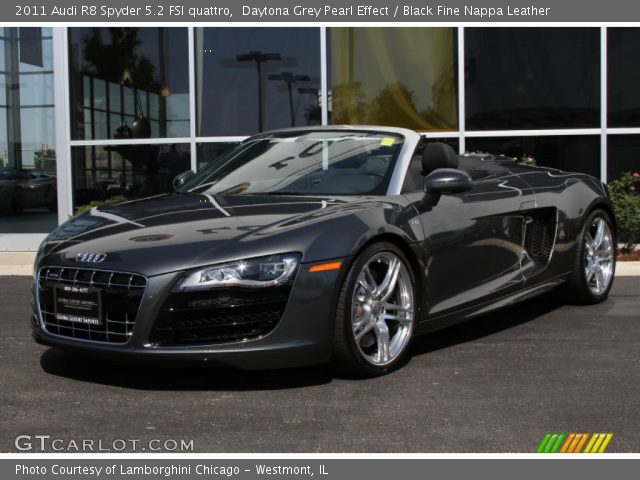 2011 Audi R8 Spyder 5.2 FSI quattro in Daytona Grey Pearl Effect