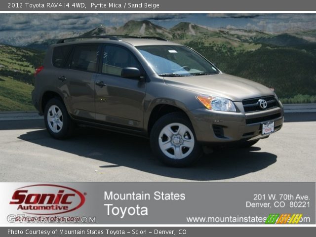 2012 Toyota RAV4 I4 4WD in Pyrite Mica