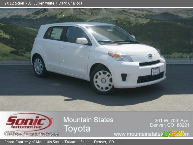 2012 Scion xD  in Super White