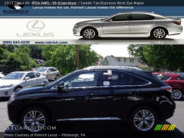 2013 Lexus RX 450h AWD in Obsidian Black