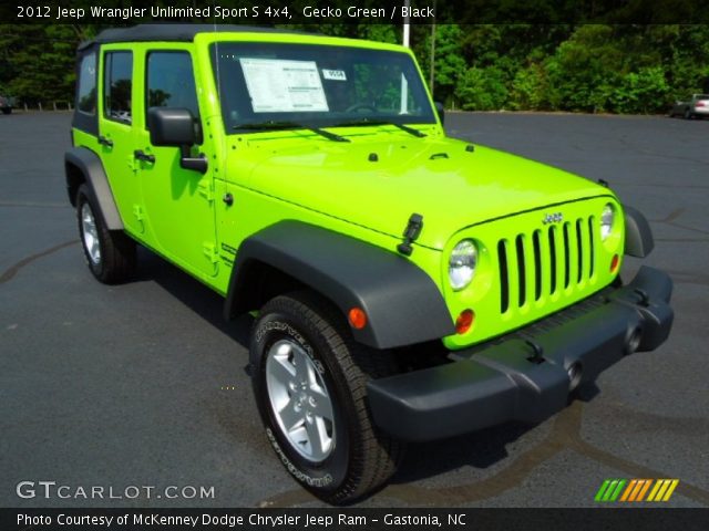 2012 Jeep Wrangler Unlimited Sport S 4x4 in Gecko Green