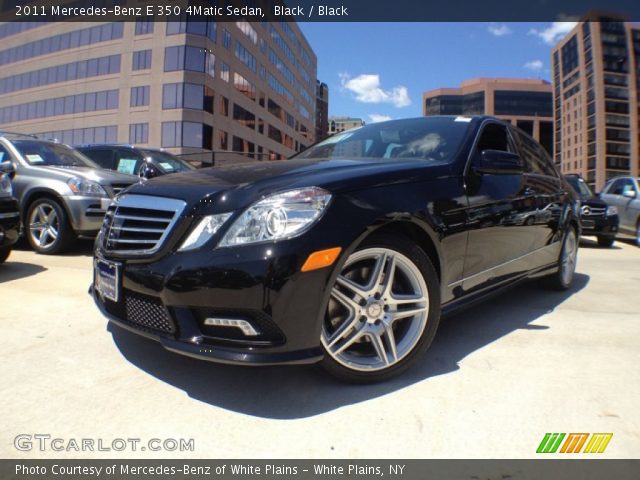 2011 Mercedes-Benz E 350 4Matic Sedan in Black