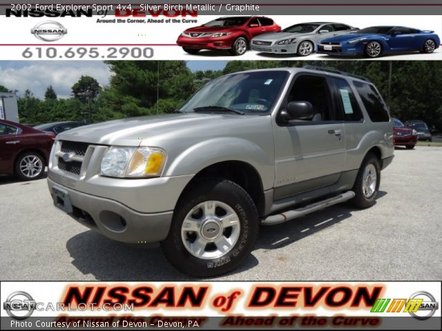 2002 Ford Explorer Sport 4x4 in Silver Birch Metallic