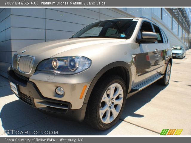 2007 BMW X5 4.8i in Platinum Bronze Metallic