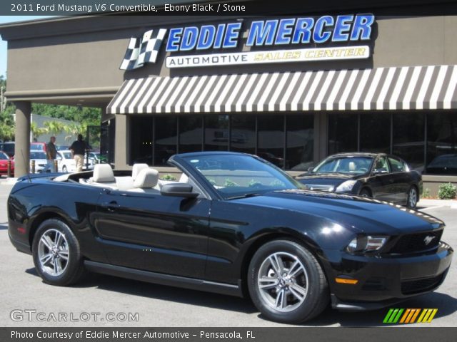 2011 Ford Mustang V6 Convertible in Ebony Black
