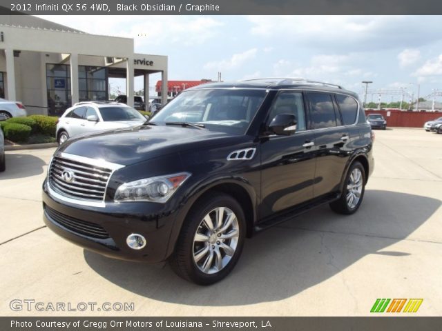 2012 Infiniti QX 56 4WD in Black Obsidian
