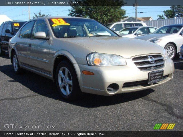 2003 Nissan Maxima SE in Sunlit Sand