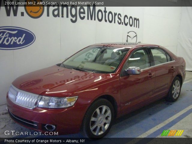 2008 Lincoln MKZ AWD Sedan in Vivid Red Metallic