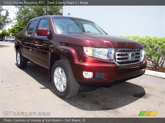 2012 Honda Ridgeline RTS in Dark Cherry Pearl II