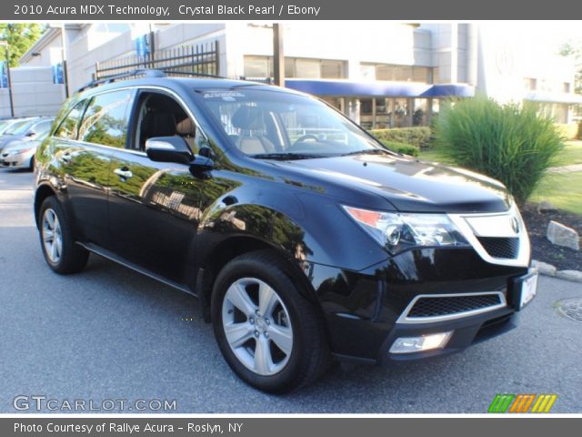 2010 Acura MDX Technology in Crystal Black Pearl