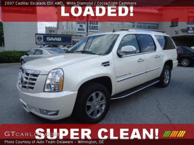 2007 Cadillac Escalade ESV AWD in White Diamond