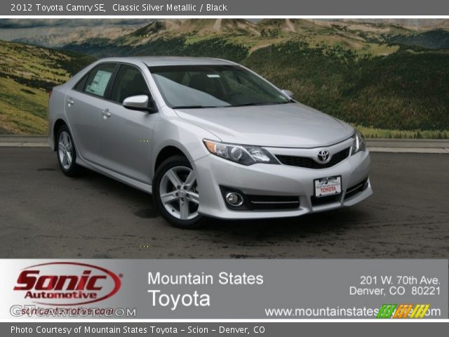 2012 Toyota Camry SE in Classic Silver Metallic