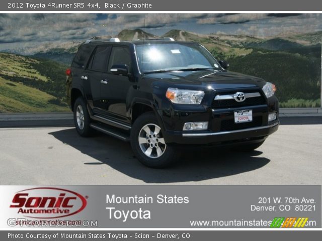 2012 Toyota 4Runner SR5 4x4 in Black