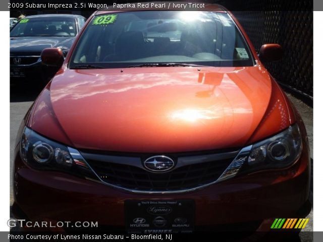 2009 Subaru Impreza 2.5i Wagon in Paprika Red Pearl