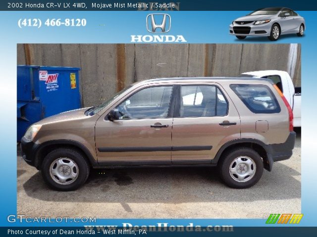 2002 Honda CR-V LX 4WD in Mojave Mist Metallic