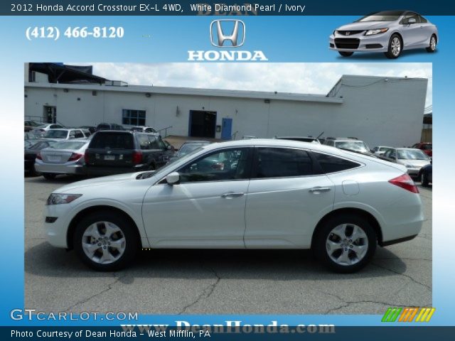 2012 Honda Accord Crosstour EX-L 4WD in White Diamond Pearl