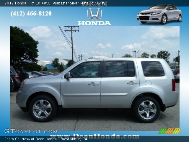 2012 Honda Pilot EX 4WD in Alabaster Silver Metallic
