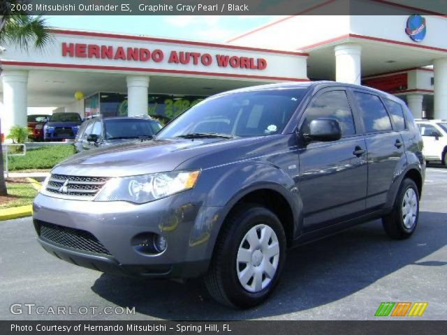 2008 Mitsubishi Outlander ES in Graphite Gray Pearl