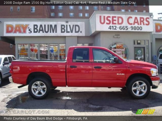 2008 Dodge Ram 1500 Big Horn Edition Quad Cab 4x4 in Flame Red