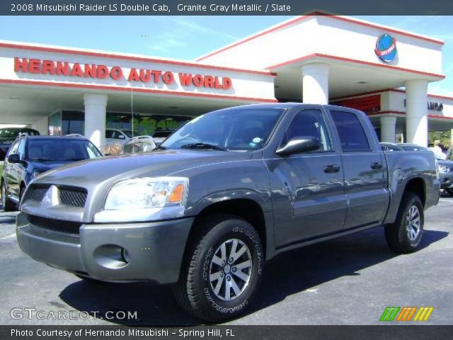 2008 Mitsubishi Raider LS Double Cab in Granite Gray Metallic