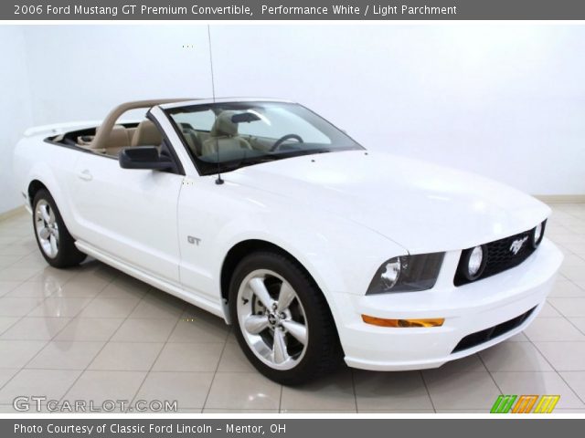 2006 Ford Mustang GT Premium Convertible in Performance White