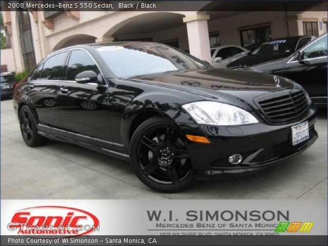 2008 Mercedes-Benz S 550 Sedan in Black