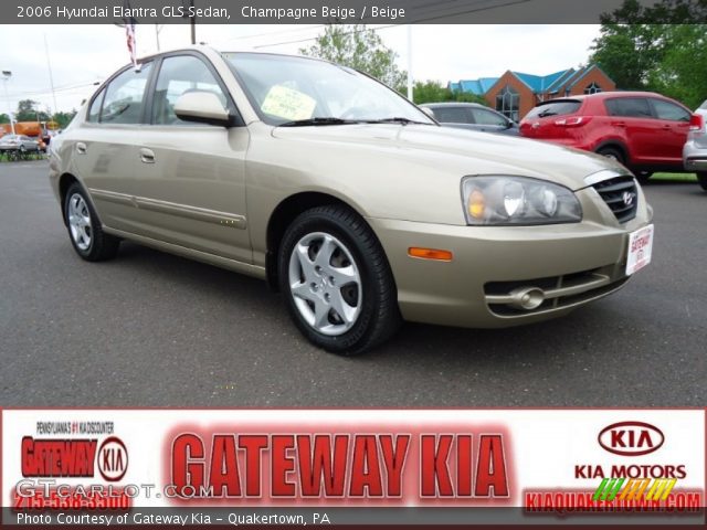 2006 Hyundai Elantra GLS Sedan in Champagne Beige