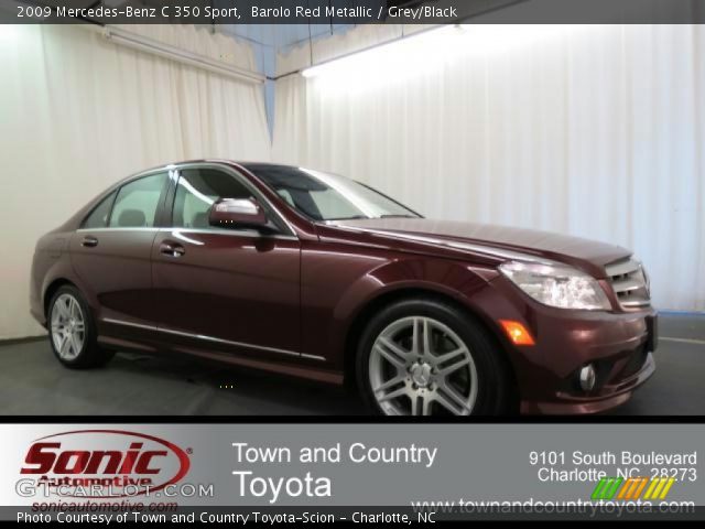 2009 Mercedes-Benz C 350 Sport in Barolo Red Metallic
