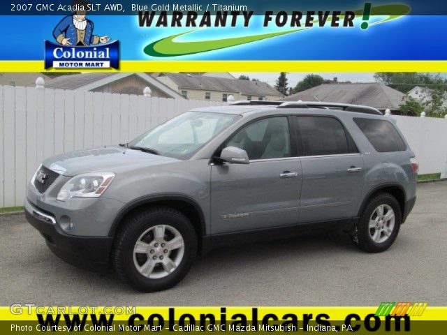 2007 GMC Acadia SLT AWD in Blue Gold Metallic