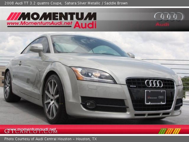 2008 Audi TT 3.2 quattro Coupe in Sahara Silver Metallic