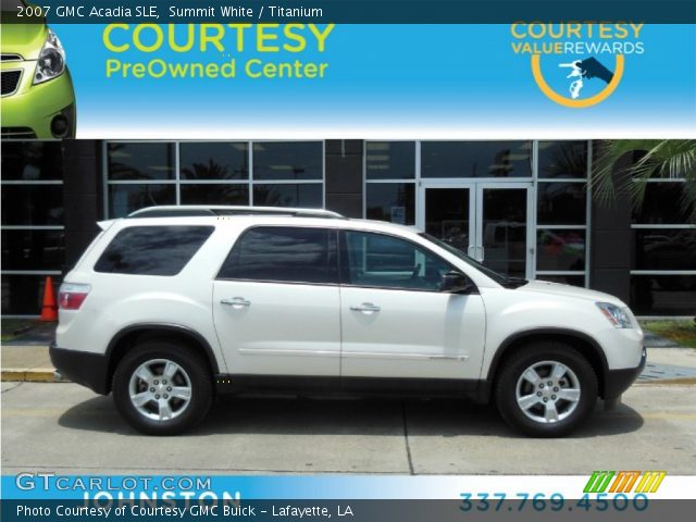 2007 GMC Acadia SLE in Summit White