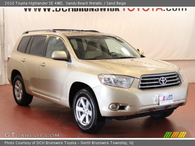 2010 Toyota Highlander SE 4WD in Sandy Beach Metallic