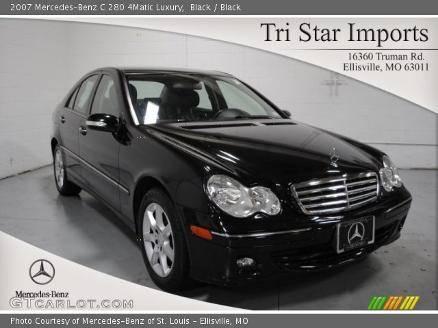 2007 Mercedes-Benz C 280 4Matic Luxury in Black